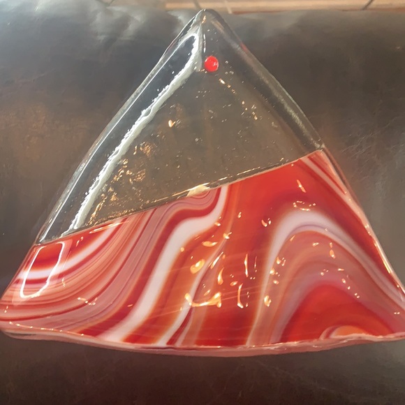 Handmade Decorative Fused Glass Tray - Picture 3 of 3